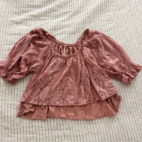 Free People Stacey Lace Crop Top - Picture 5 of 8